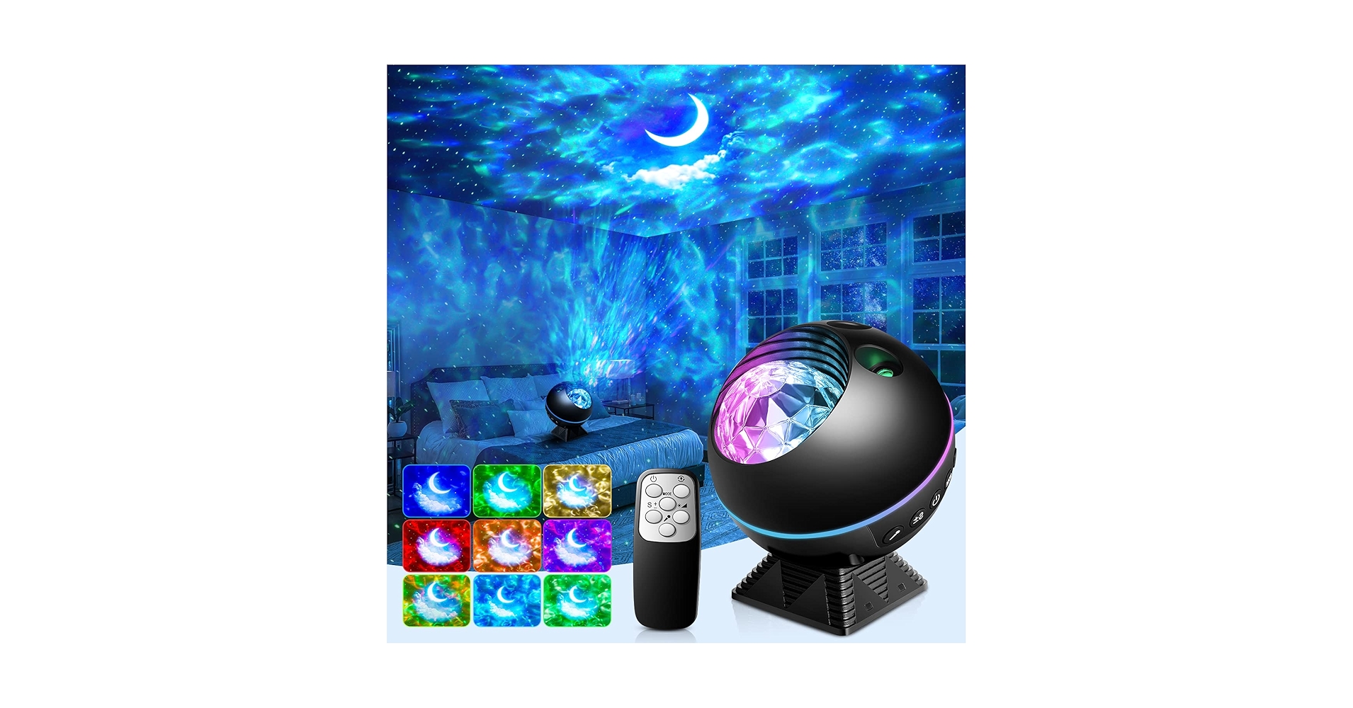 FAIR LIGHT フェアライト DREAM Satelliteコントローラー ONEFIRE Star Projector Lights for Bedroom, 43 Lighting Modes