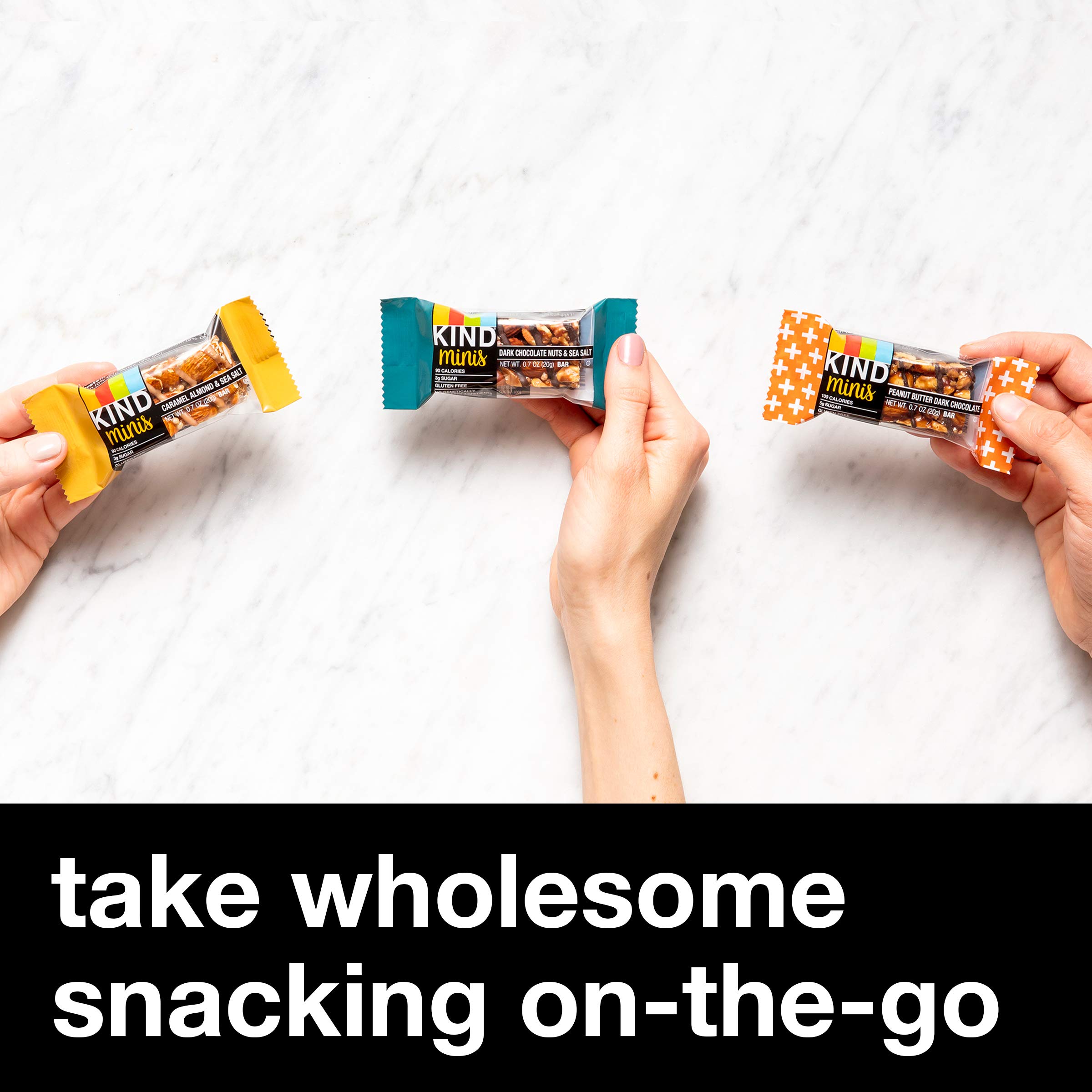 Buy KIND Bar Minis, Variety Pack, Dark Chocolate Nuts, Caramel Almond Sea Salt, Peanut Butter