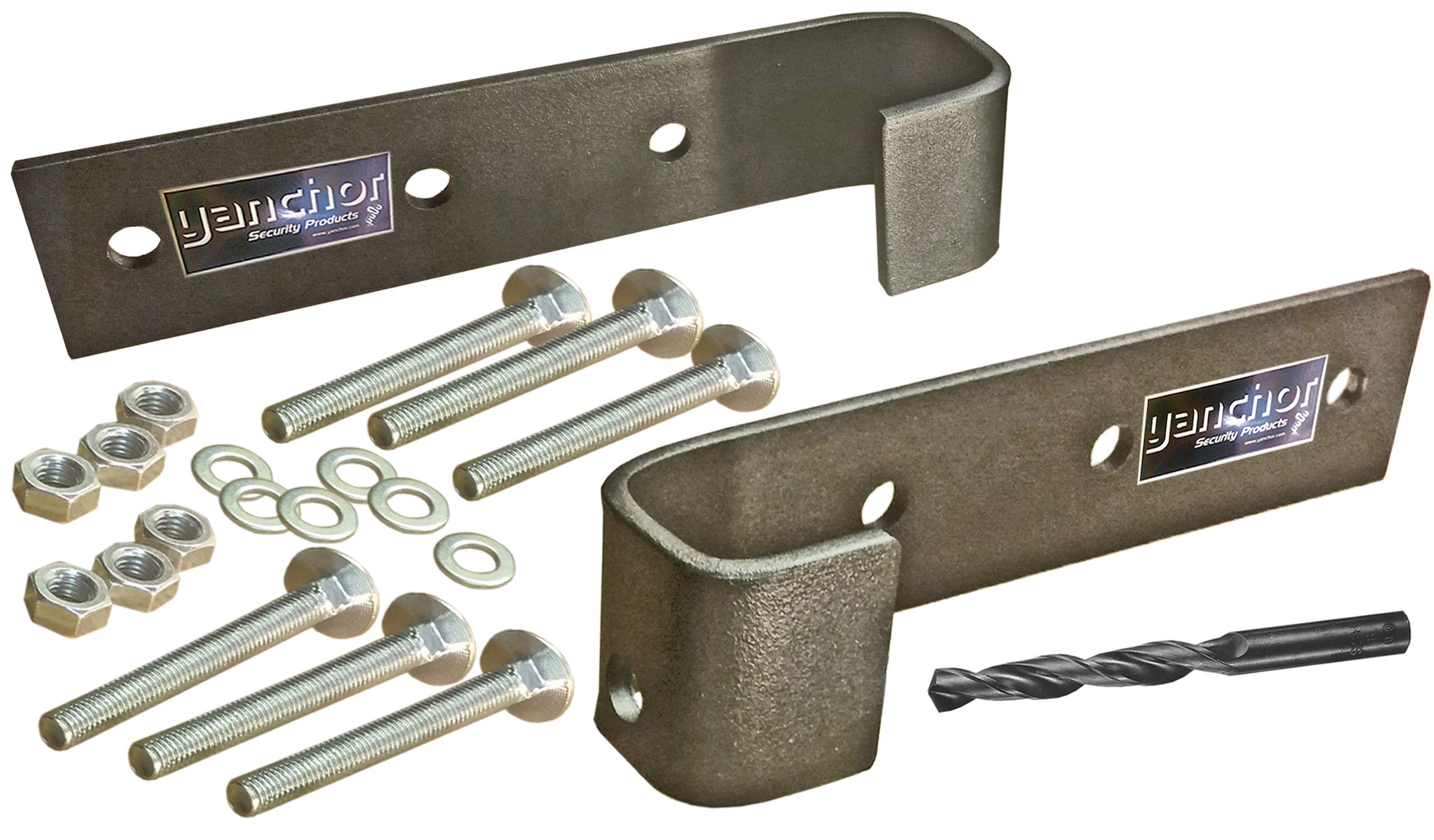 Y anchor Heavy Duty Security hasp and Staple shed Lock with Top, Side