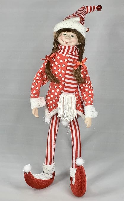 Lutin De Noel Coquin Malin Farceur Articule Christmas Elfes Decoration Cadeau Noel Amazon Fr Cuisine Maison