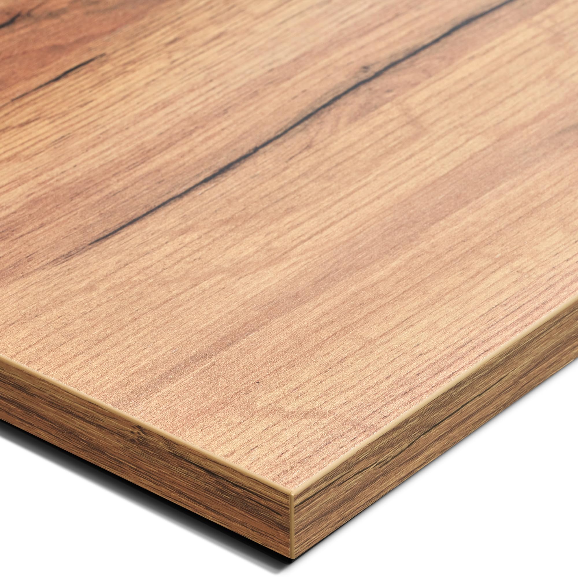 Tischplatte 140x80 | Arbeitsplatte, Küchenplatte, Schreibtischplatte aus Holz | Dekorplatte in Holz-Optik oder Unidekor für Tischbau | Esstischplatte, Küchenarbeitsplatte, Bürotisch & mehr