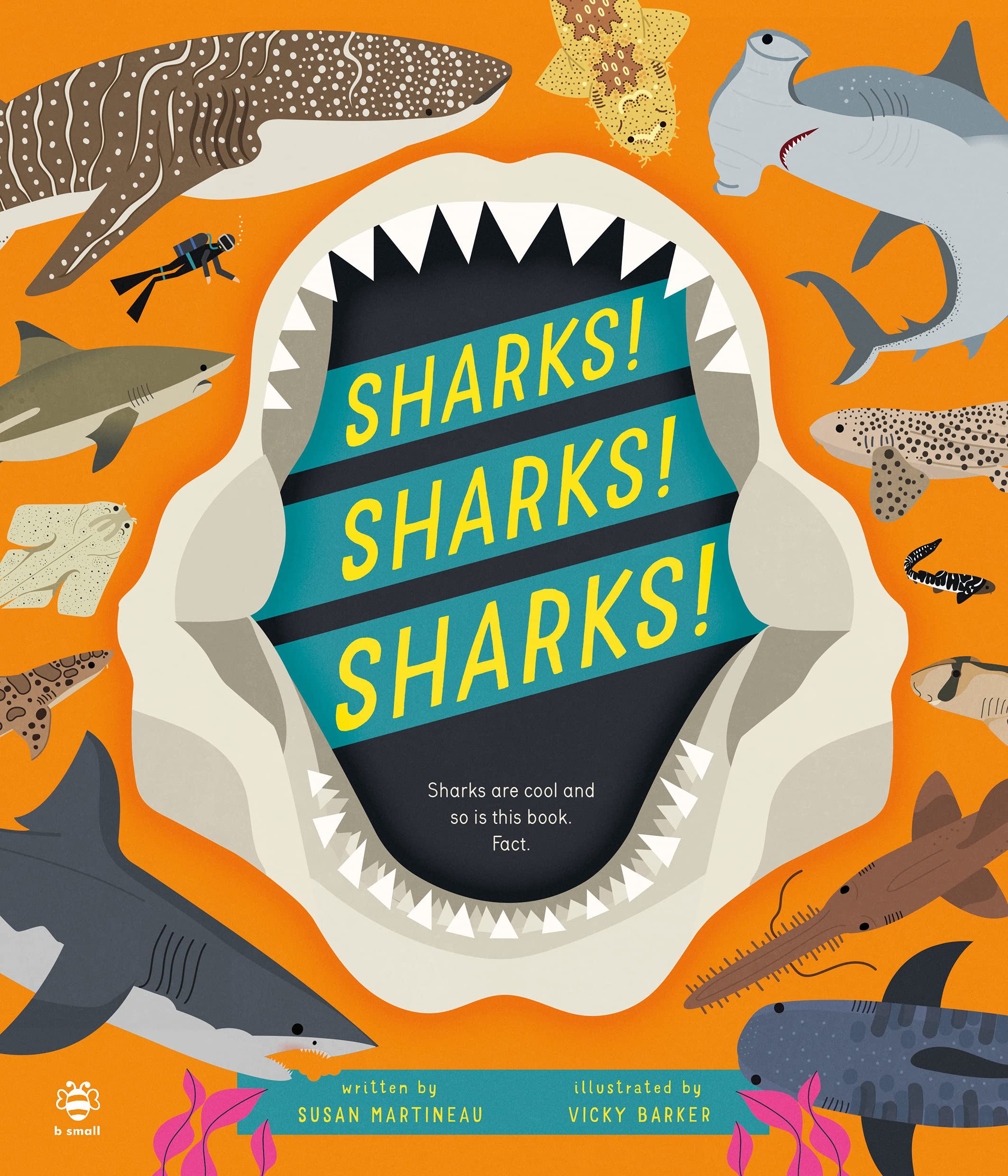 Sharks! Sharks! Sharks! Coral/Dark