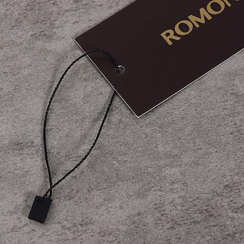 Miniatura 6 de 3000 unidades de cuerda de etiqueta colgante, 7 pulgadas de nailon negro con cierre de presión de gancho de plástico para sujetar la etiqueta de