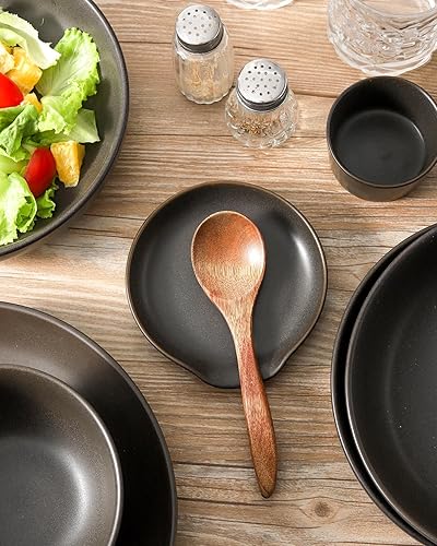 Miniatura 3 de Tikooere Soporte de cuchara de cerámica para la parte superior de la estufa, moderno soporte para utensilios de granja para decoración de encimera