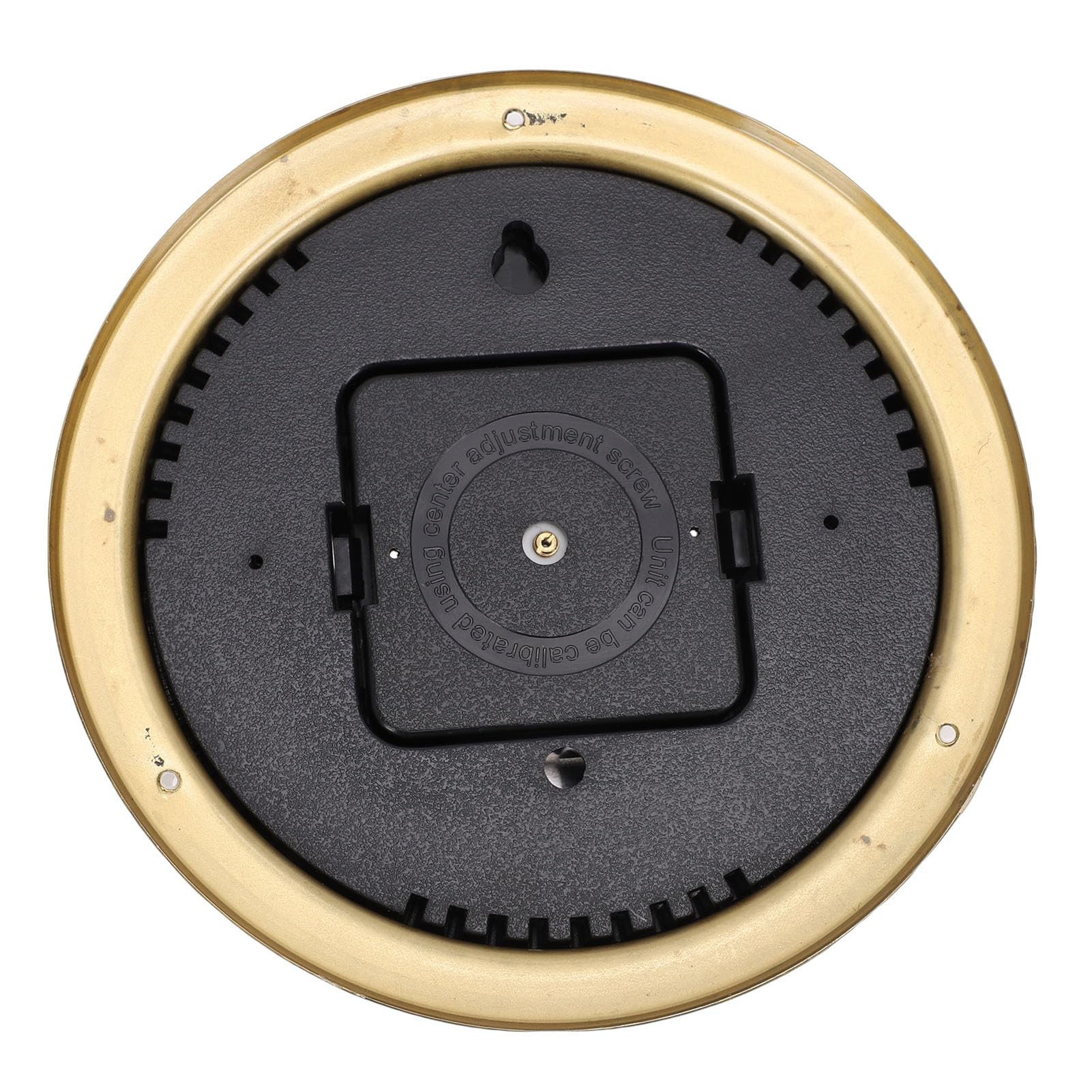 Baromètre en Laiton de 4,7 Pouces, Mesure Précise de la Pression Atmosphérique avec Cadran Blanc et échelles en Or Noir, pour Yachts, Cargos, Navires, Maison Marine