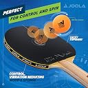 JOOLA Omega Control - Tournament Peformance Ping Pong Paddle - Table Tennis Racket for Advanced Training with Flared Handle - Includes Adapter 32 Table Tennis Rubber - Designed for Control gallery image