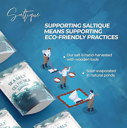 Miniatura 6 de Sal marina francesa gruesa de 1 libra, 100% natural y sin refinar, sal mineral cosechada a mano (1 libra gruesa)