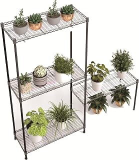 4-Tier Indoor Greenhouse Plant Shelf with Full Spectrum LED Grow Lights