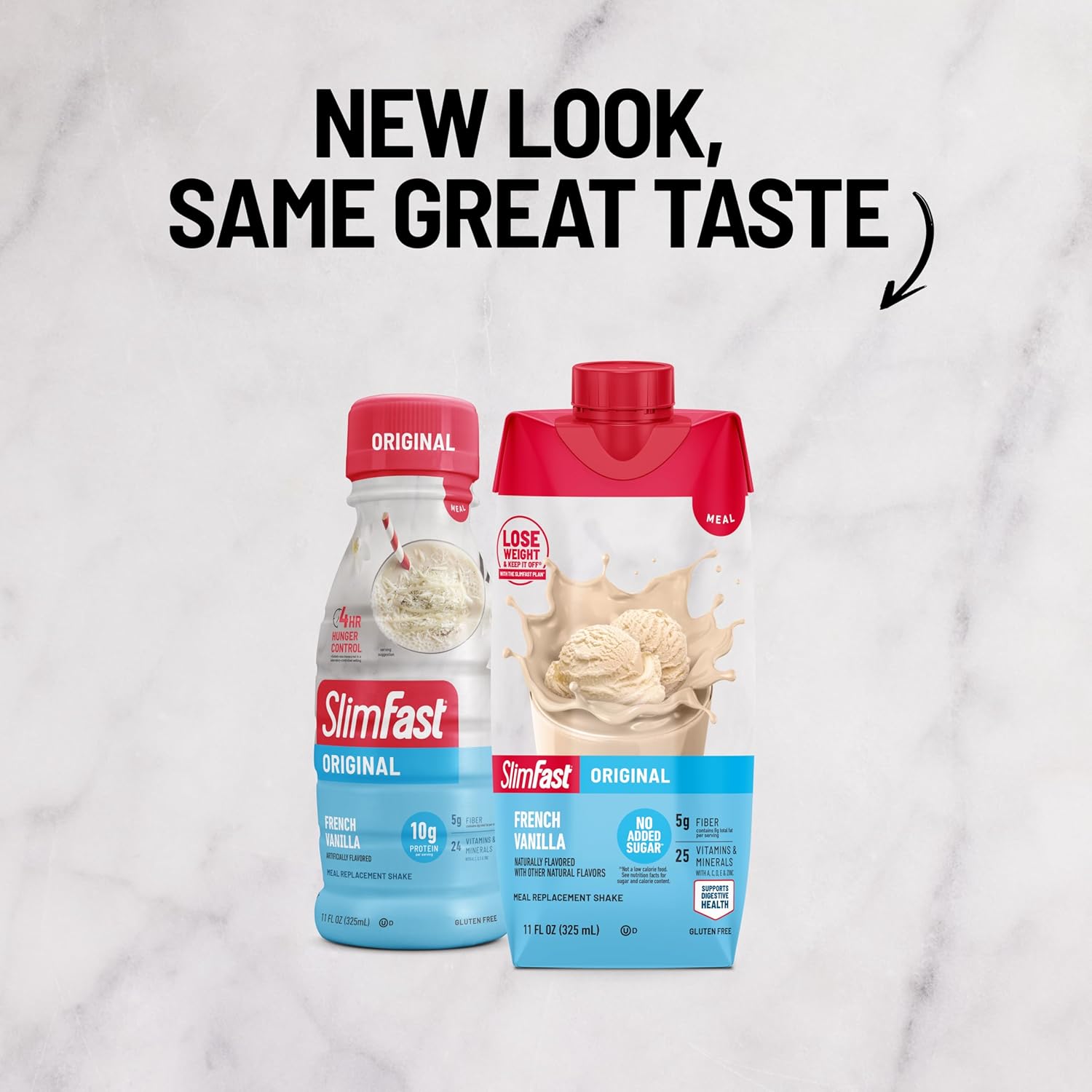 Slimfast Meal Replacement Shake, Original French Vanilla, No...