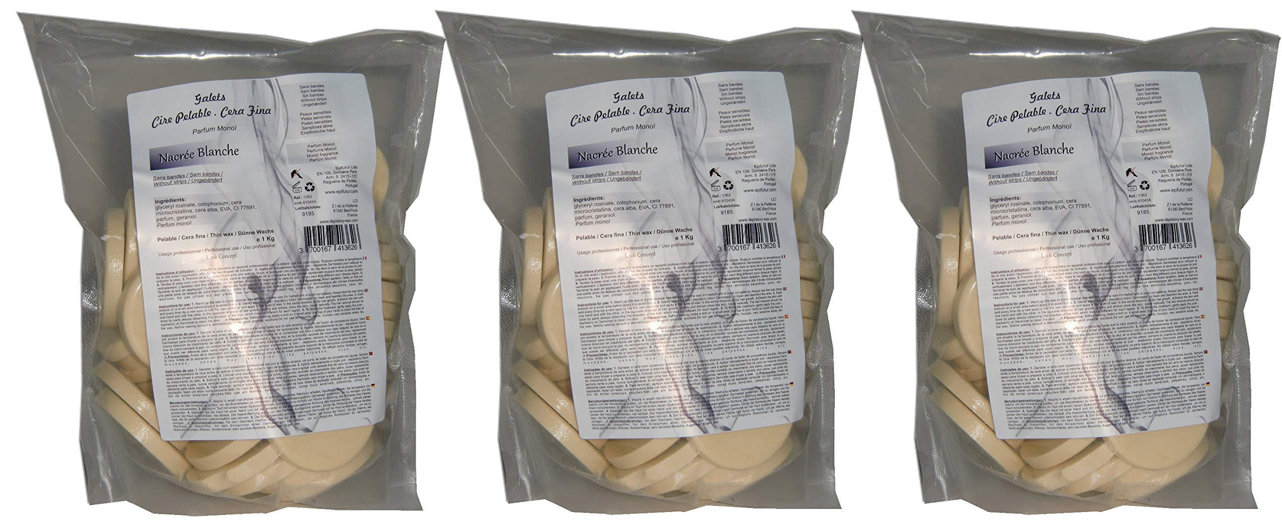 Storepil Pasta do usuwania włosów 3 kg - Biały NACREE do depilacji bez pasków
