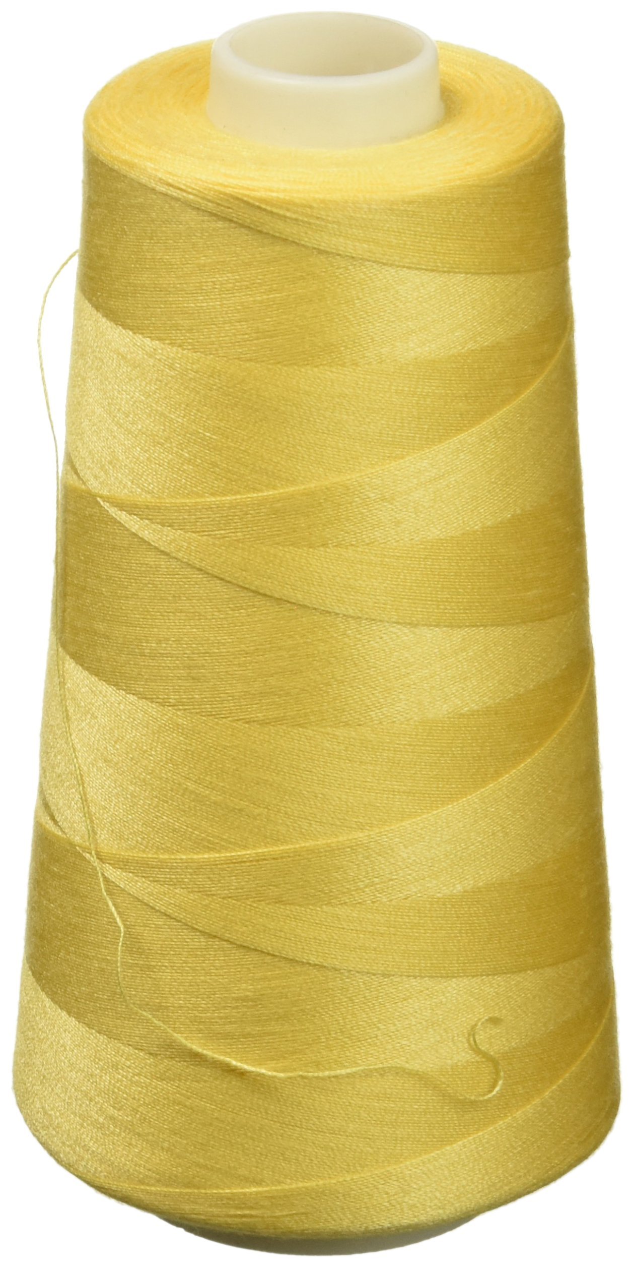 Coats Sure Lock Overlock Thread 3,000 yd. Yellow, Acrylic, Multicoloured, 1 x 1.9 x 4.65 cm
