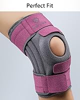 Vista 4 de ABYON Knee Brace for Women & Men Meniscus Tear, ACL, Arthritis, Knee Support with Triple Side Stabilizers and Adjustable 360° Wraparound Strap for