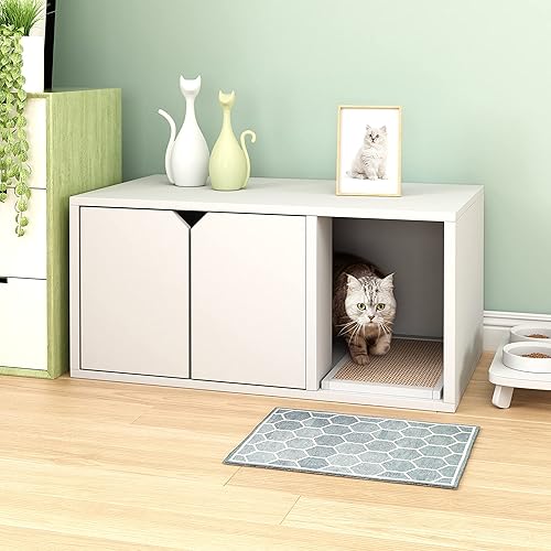 Miniatura 3 de WAY BASICS Caja de arena para gatos Muebles ocultos (almohadilla de arañazos incluida)