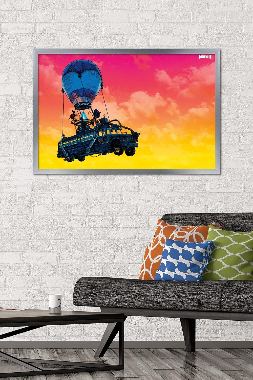 Amazon.com: Trends International Fortnite - Battle Bus Landscape