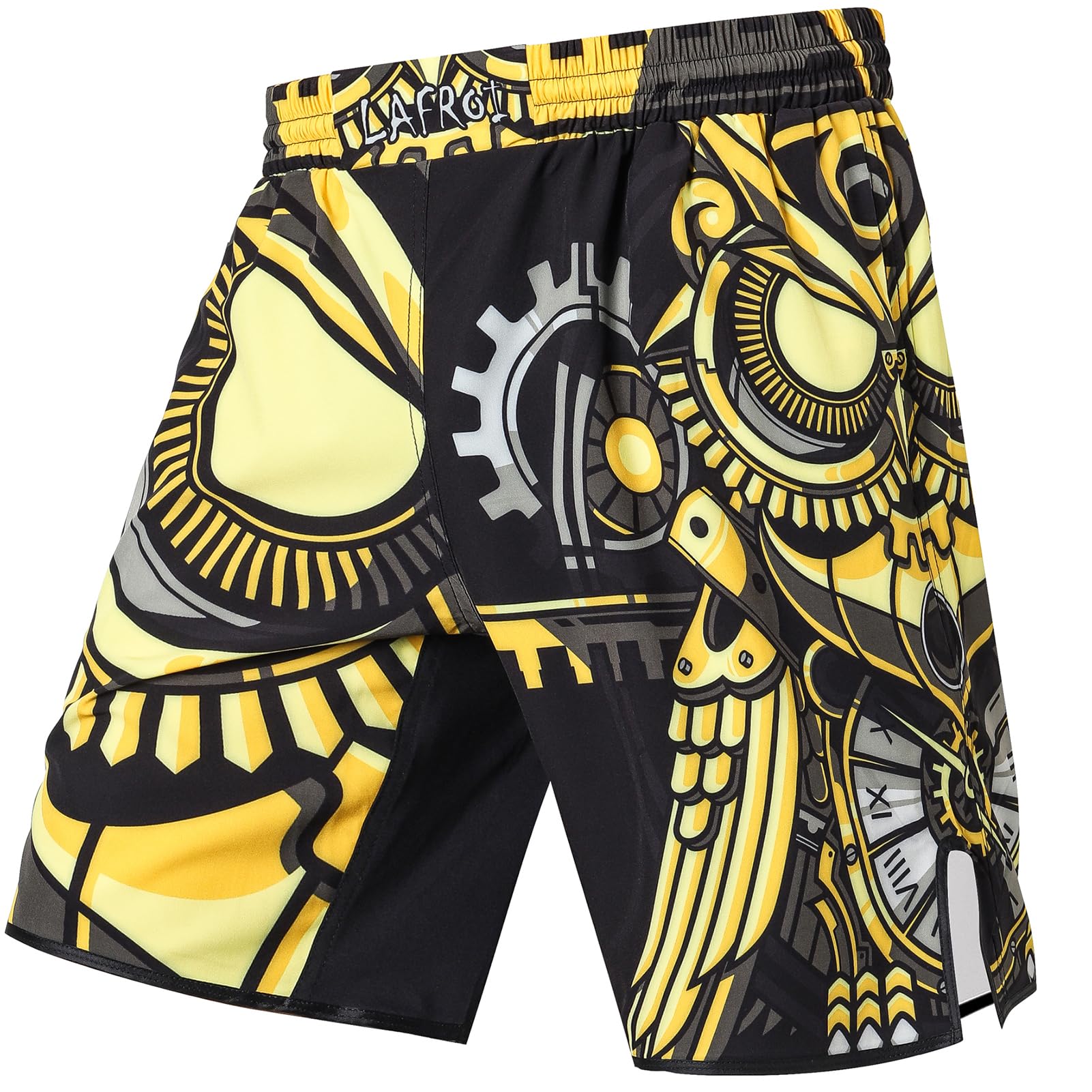 LAFROI Herren Jiu Jitsu MMA Cross-Training Box Shorts Trunks Fight Wear-QJK06