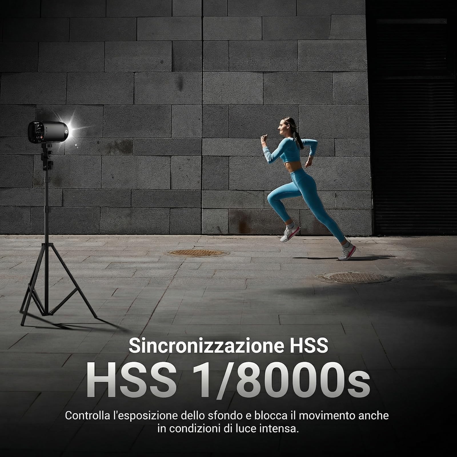 NEEWER Flash Stroboscopico da Esterno 120Ws 2.4G TTL, Compatibile Con Godox, 1/8000s HSS, Monoluce Portatile Da Studio Con Luce Modello, 420 Flash, Ricarica 1.5s, Per Servizi Fotografici, Q120