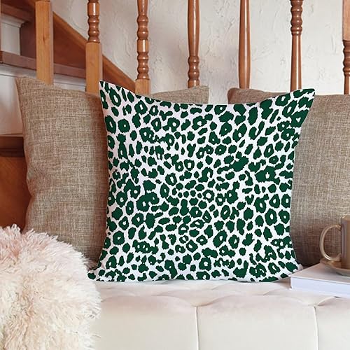 Vista 273 de ArogGeld Chinoiserie - Funda de cojín con estampado de leopardo y guepardo fucsia, con manchas de animales de vaca, color rosa oscuro, decoración