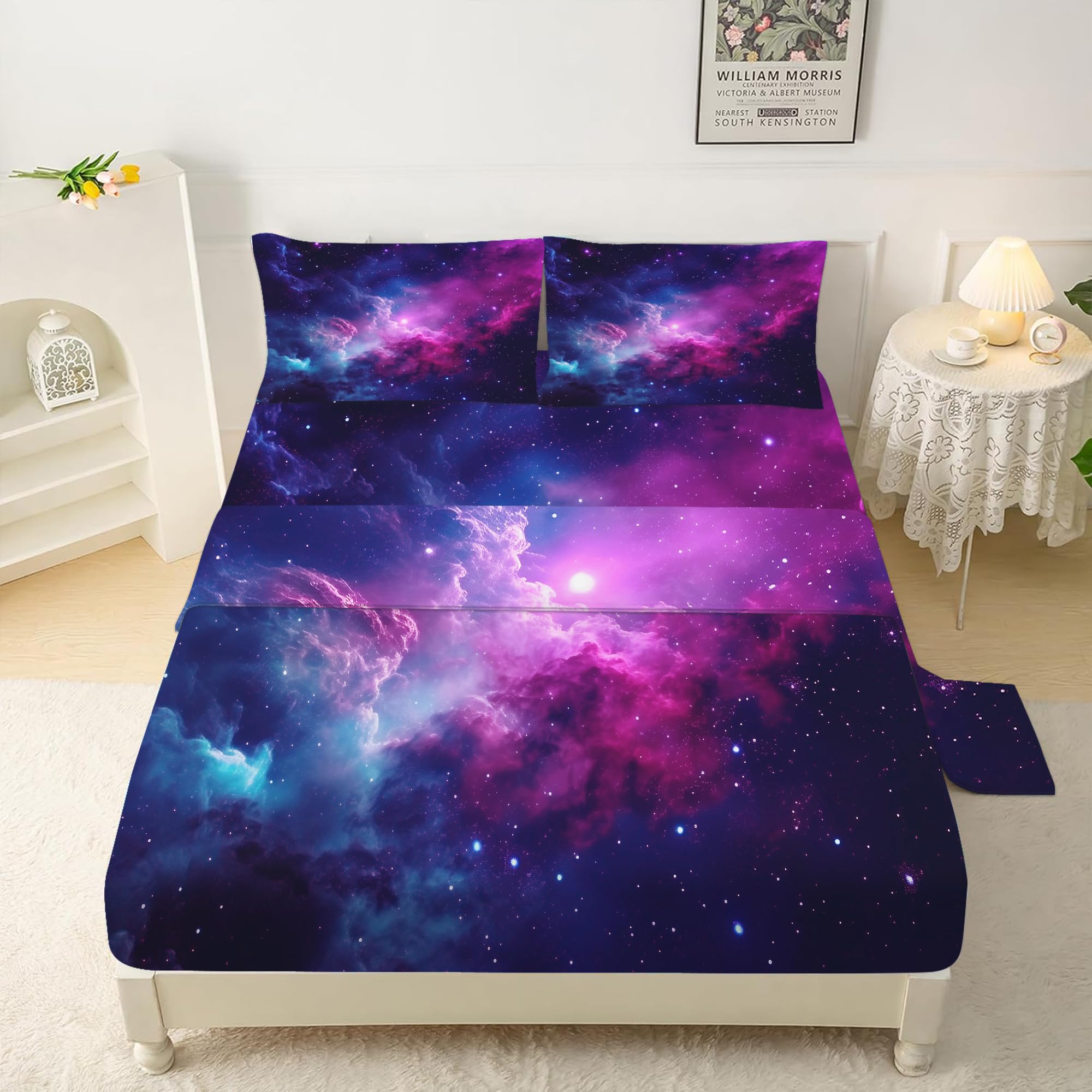 Juego De Sábanas Con Estampado De Corona Para Niños, Juego De Sábanas Modernas Con Bolsillo Profundo Para Mujeres Y Hombres, Decoración De Habitación, Arte Abstracto, Juego De Ropa De Cama Dorado