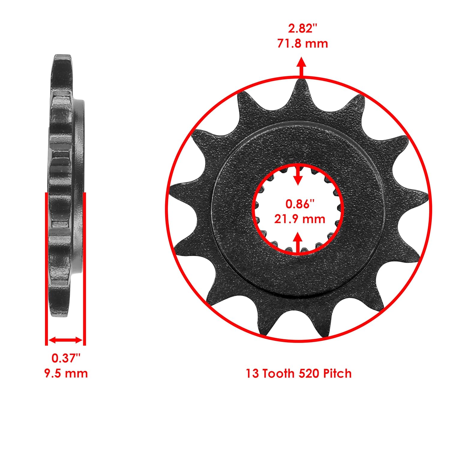 Caltric Golden O-Ring Drive Chain & Sprocket Kit Compatible with Honda Crf450X 2005-2016