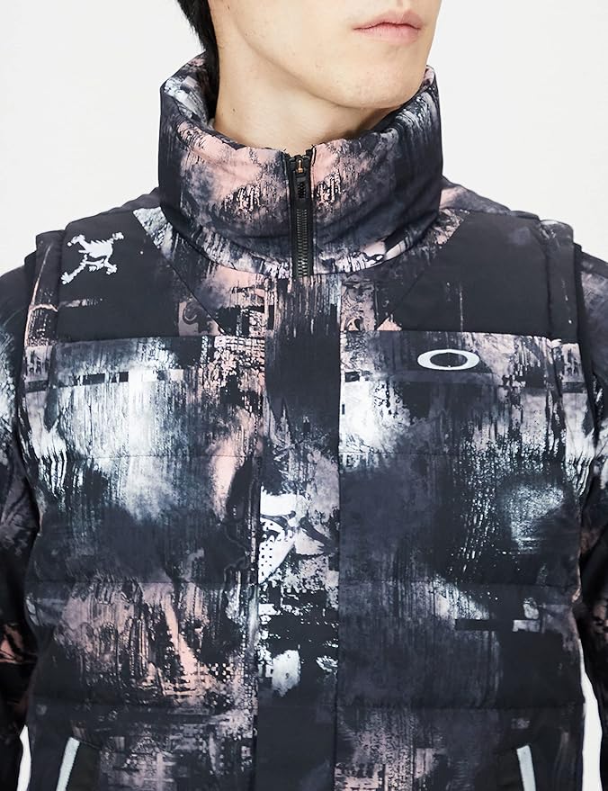 Oakley SKULL TRANSFORM DOWN VEST Vest, BLACK PRINT FW22, Medium