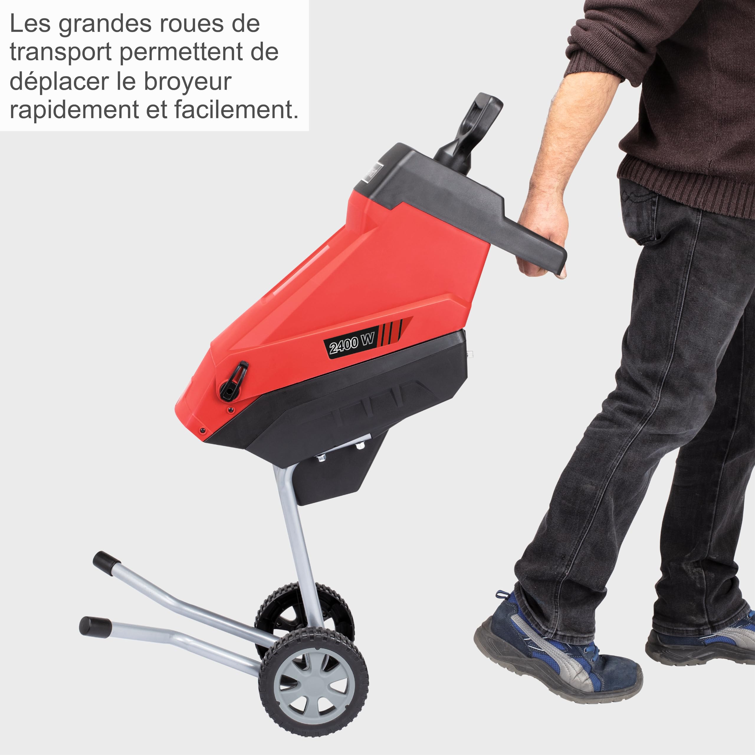 Scheppach Broyeur de Jardin électrique 2 en 1 GS55-2400W - 45 litres