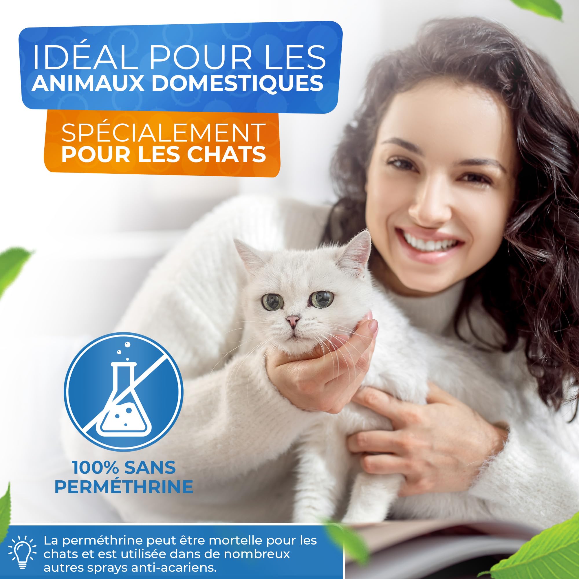 Spray anti-acariens pour matelas et coussins 500 ml - Spray anti-acariens comme remède contre les acariens de la poussière de maison - inodore, très efficace et testé en laboratoire