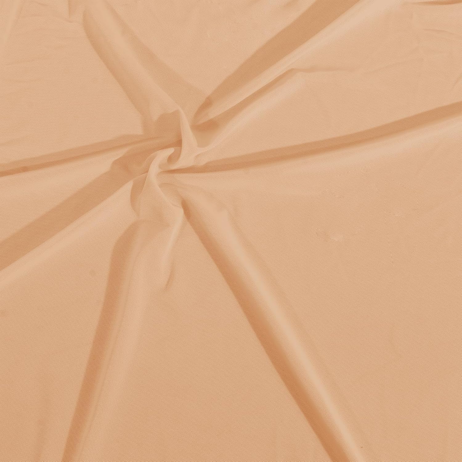 Manyshofu Nude Mesh Fabric by The Yard 4-Way Stretch Fabric(60" Wide), 5 Yard Nylon Spandex Power Mesh Netting Fabrics Lightweight & Breathable Sheer Material for Swimsuit Dress Sewing Costume