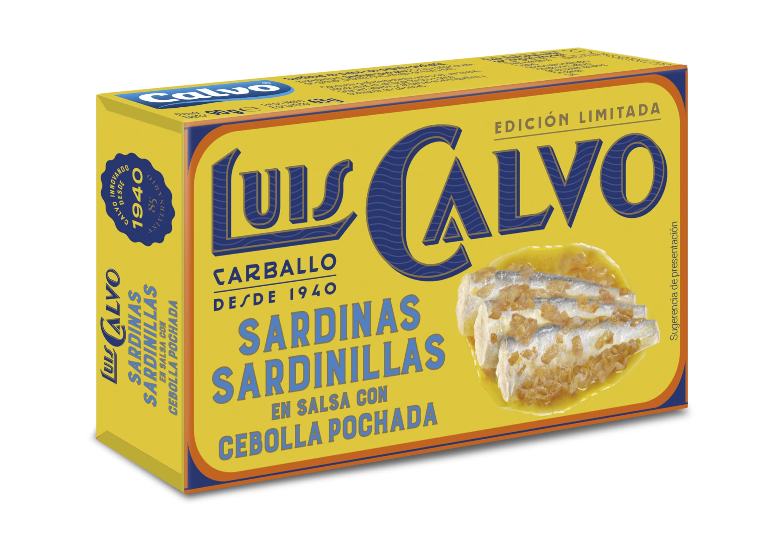 Luis Calvo Sardinillas en salsa con Cebolla pochada 85g