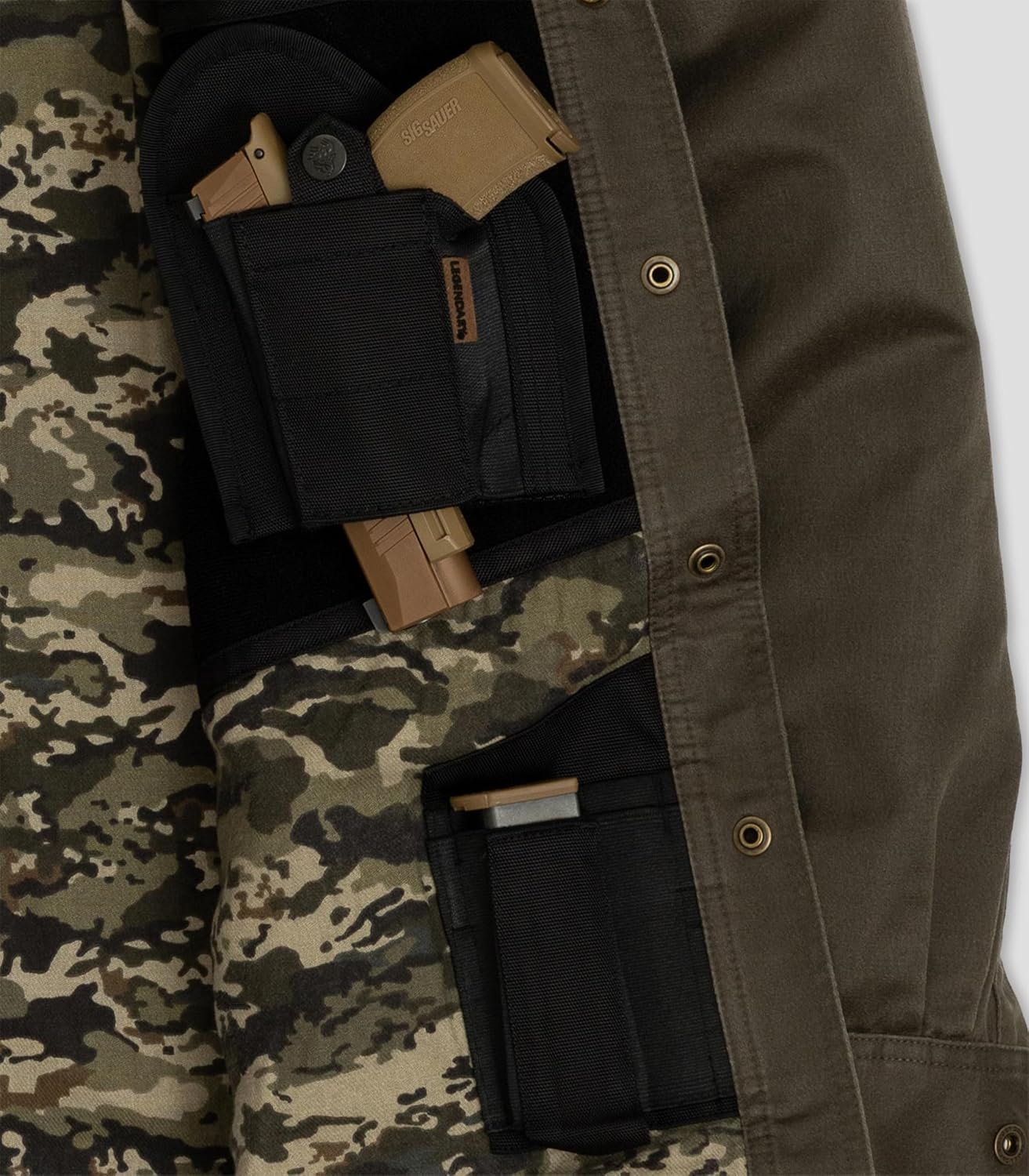 Legendary Whitetails Mens CCW Waxed Cotton Shirt Jacket