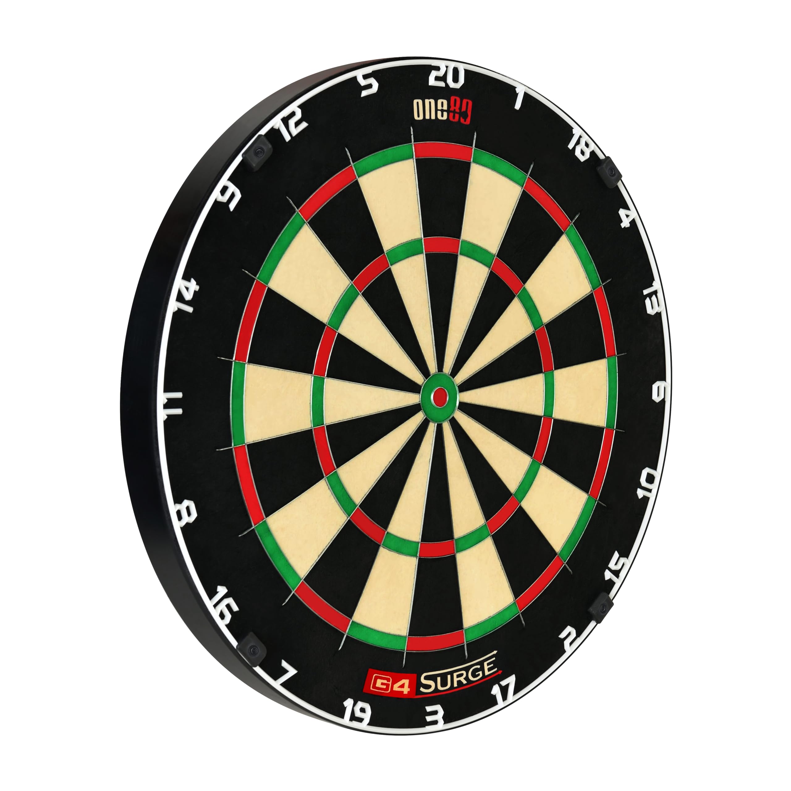 ONE80 Gladiator 4 G4 Dartboard – Profi Dartscheibe aus Sisal | Turnier Dartboard mit Spiderless-Technologie für Steel Darts | Bristle Board für Wettkampf & Training