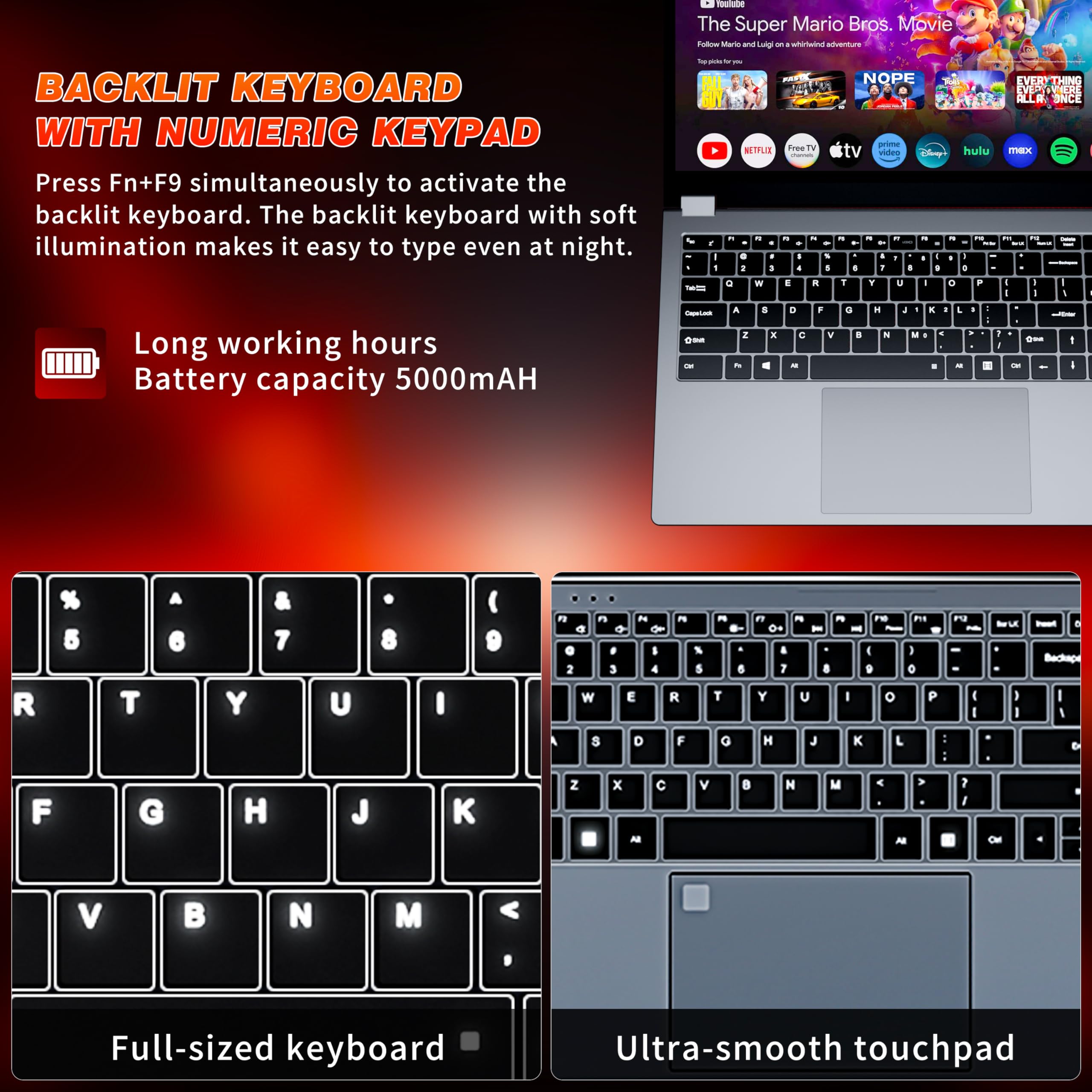 2 en 1 Ordenador Portátil 15,6 Pulgadas con Pantalla Táctil Procesador, Ryzen R3-3200U PC Portátil 16GB RAM 1TB SSD 360° Pantalla Táctil Win 11 Laptop FHD IPS RJ45 Teclado Retroiluminado HDMI