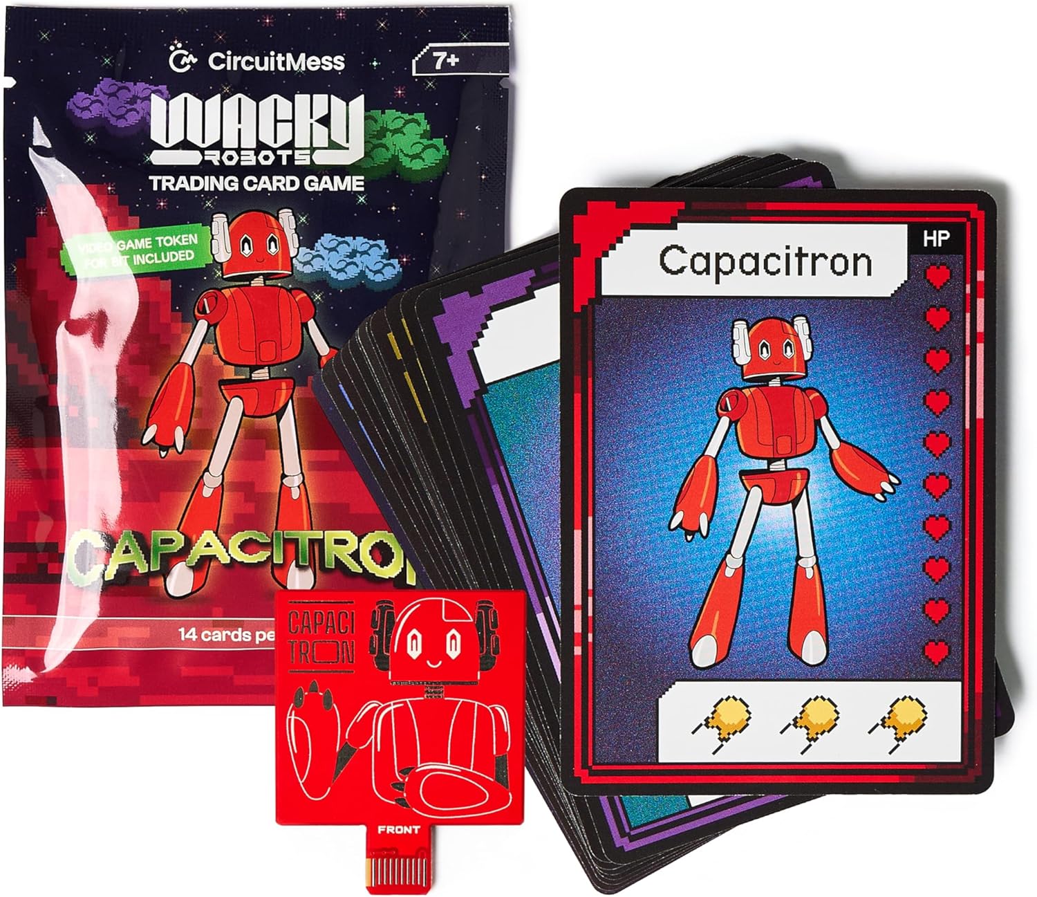 Wacky Robots Card Game - Capacitron Pack - CircuitMess Bit Expansion - Capacitron