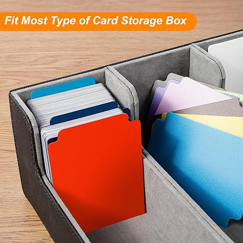 Miniatura 4 de 60 separadores de tarjetas intercambiables, separadores de tarjetas multicolor para juegos de oficina, de plástico, deportes, béisbol, tarjetas