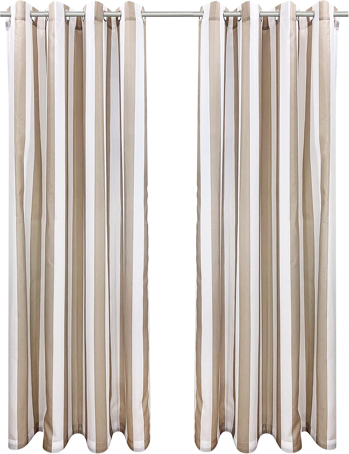 Seascapes Stripe Grommet Panel Pair Each 50 x 96 in Indigo