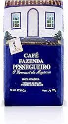 Café em Grãos Gourmet Café Fazenda Pessegueiro, 100% Arábica, Baixa Acidez 500g