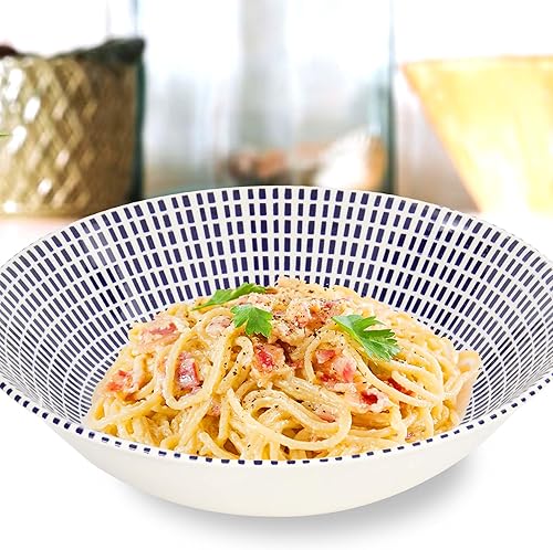 Miniatura 7 de Colección Real Tudor Juego de vajilla redonda de 24 piezas, servicio para 6, diseño de Singapur, espiral azul, platos, cuencos, tazas y vajillas,