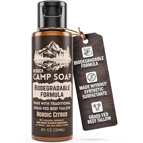 Biodegradable Camping Soap Beef Tallow All-in-One product photo (Camp Hygiene) — ScooterReviewPro review