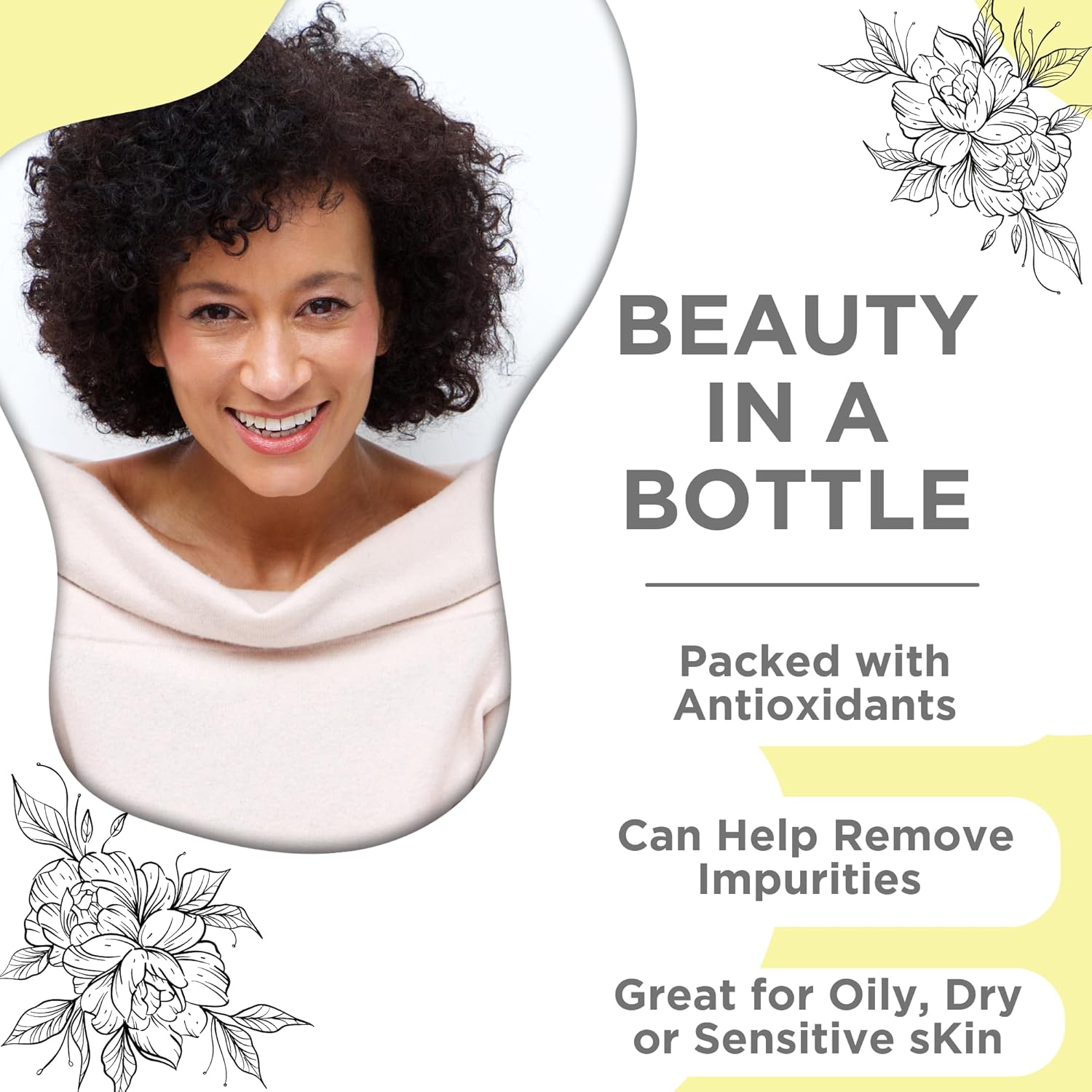 Skin Nation Hydrating Gentle Face Wash with Organic Aloe and Chamomile for Dry, Oily and Sensitive Skin, Paraben Free and Sulfate Free, 5.1 Fl Oz, Made in USA