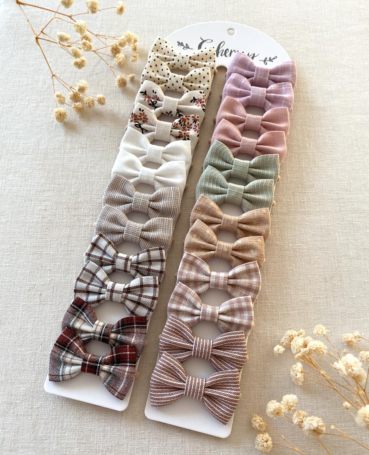 Cherssy Baby Girl Hair Ties with Bows, 24pcs Toddler Elastic Hair Bands image 5