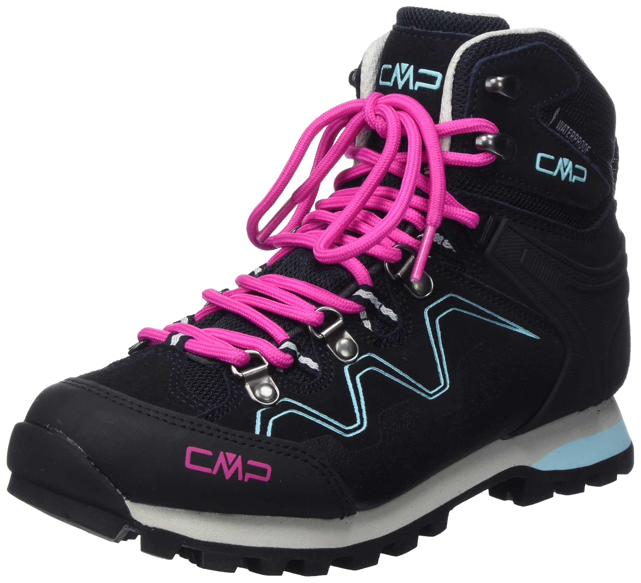 CMP Femme Athunis Mid Wmn Wp trekking shoes, Noir, 42 EU