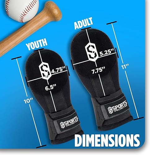 Miniatura 4 de Sports Unlimited Guante deslizante de béisbol para jóvenesadultos, mano derecha o izquierda para béisbol y sóftbol