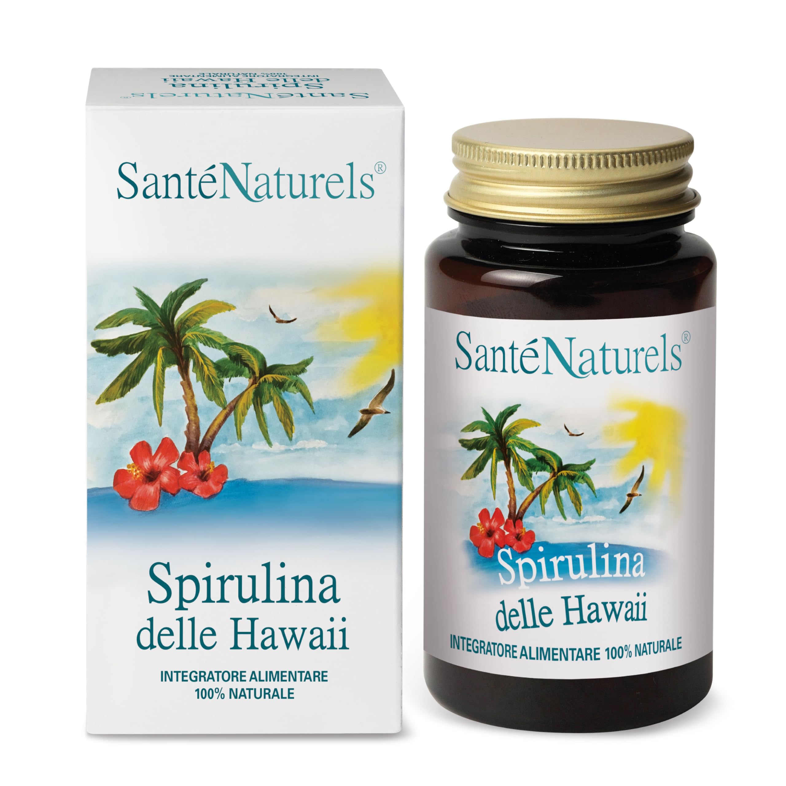 Spirulina Hawaii ● 200 Compresse da 500 mg ● Integratore Naturale ● Provenienza Isole Hawaii