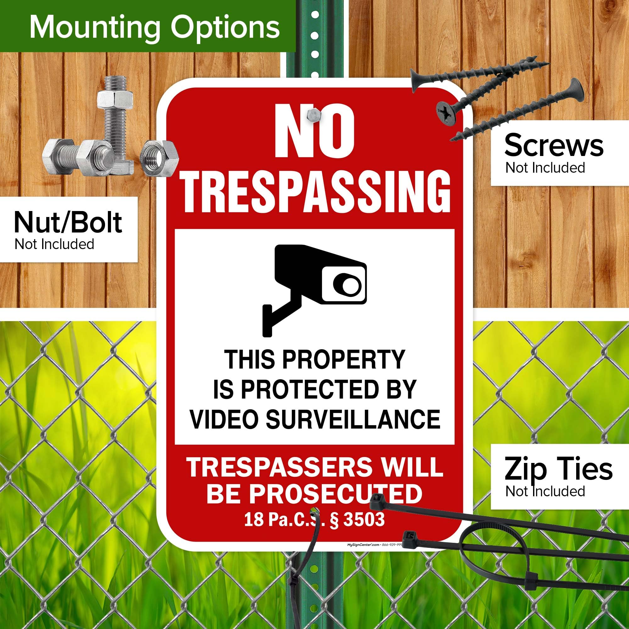 Amazon.com : Pennsylvania No Trespassing This Property Is Protected By Video Surveillance Sign, 12x18 Inches, Rust Free .063 Aluminum, Fade Resistant, Made in USA by My Sign Center : Patio, Lawn & Garden amazon-com-pennsylvania-no-trespassing-this-property-is-protected-by-video-surveillance-sign-12x18-inches-rust-free-063-aluminum-fade-resistant-made-in-usa-by-my-sign-center-patio-lawn-garden