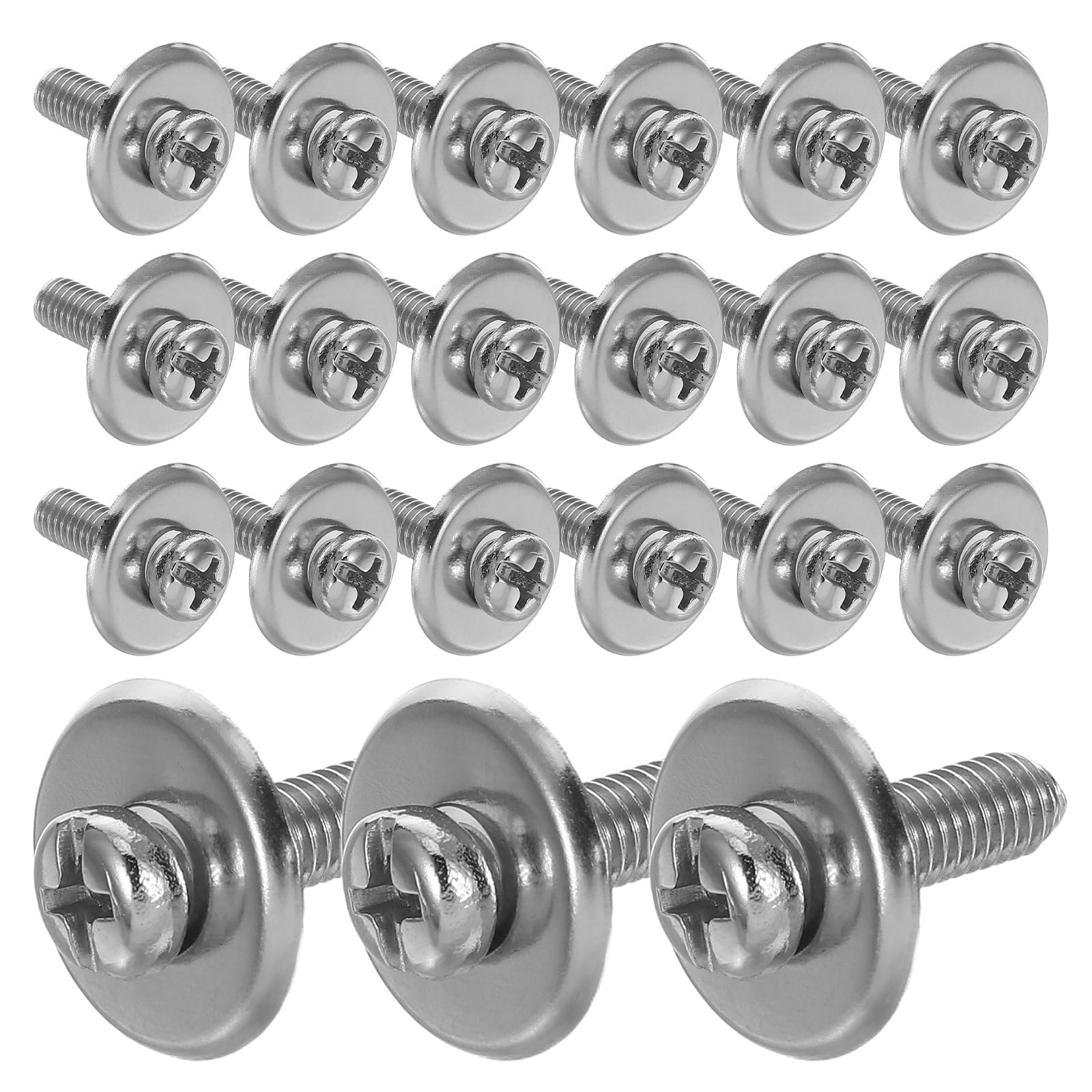 GRIRIW 40 Sets M5 Pot Lid Fixing Screws with Silicone Gaskets and Stainless Steel Washers Universal Replacement Kit for Cookware Lid Repair and Maintenance
