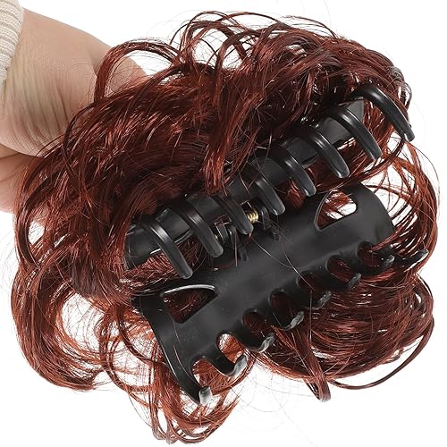Miniatura 6 de OSALADI 2 pinzas para el cabello para mujer, pinzas de garra, pinzas de pelo rizado, moño, pinzas para el cabello para mujeres, bandas elásticas de