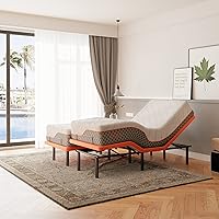 Vista 21 de ESHINE Base de cama ajustable + colchón híbrido de 14 pulgadas, individual XL, espuma viscoelástica de gel de lujo (319 resortes de bolsillo)