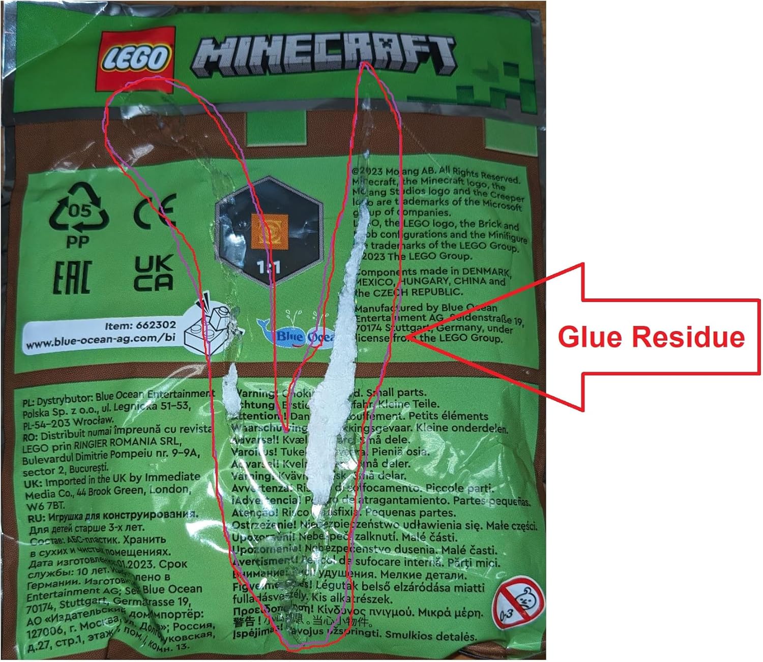LEGO Minecraft: Cave Explorer, Creeper and Slime Combo Pack - 6+