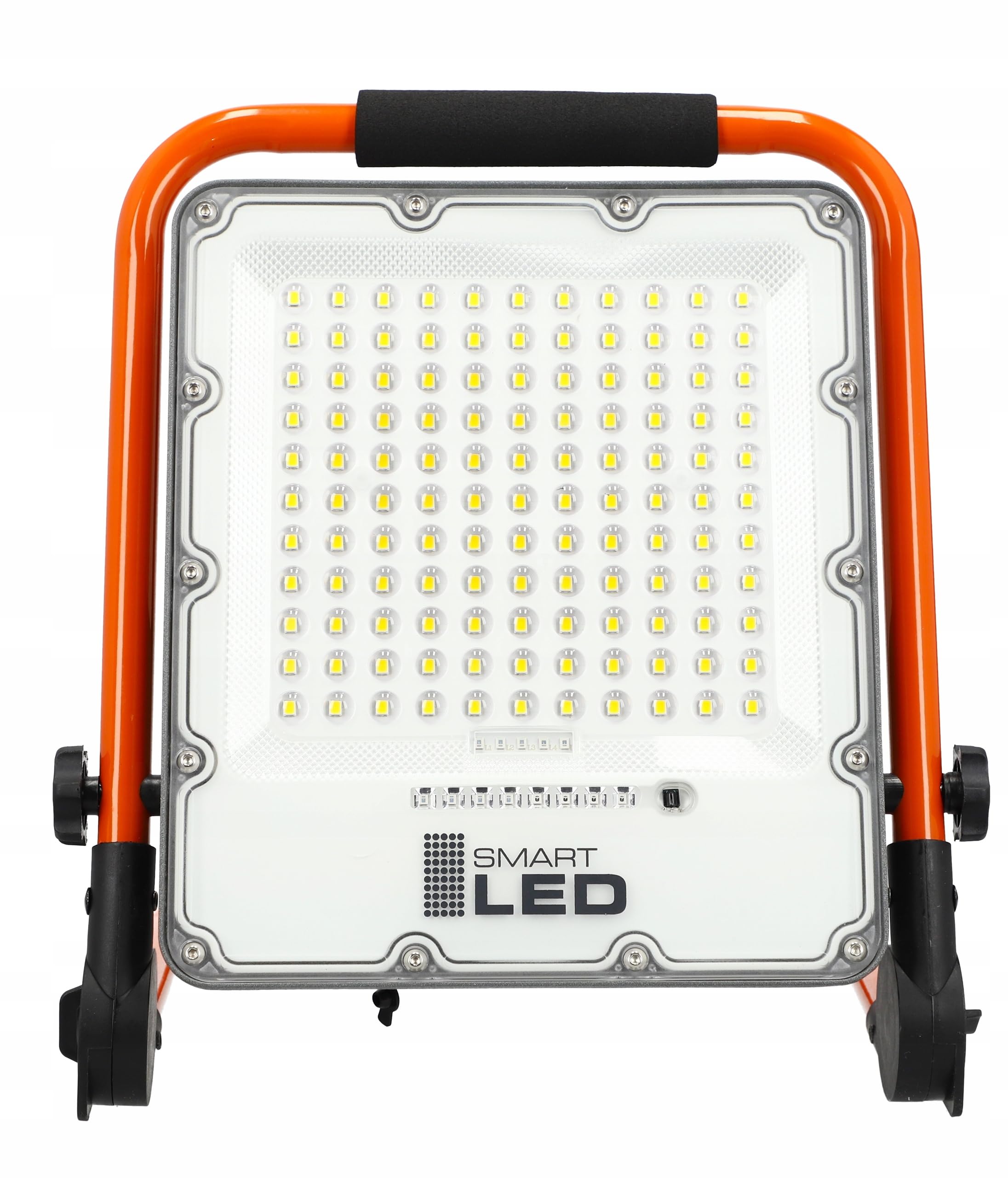 Akku-LED-Baustrahler 100W, 3500LM – superheller Arbeitsstrahler mit Ständer, 3 Leuchtmodi, verstellbar, tragbar, wasserdicht und wiederaufladbar – ideale Arbeitsleuchte für Werkstatt. (100W 3500lm)