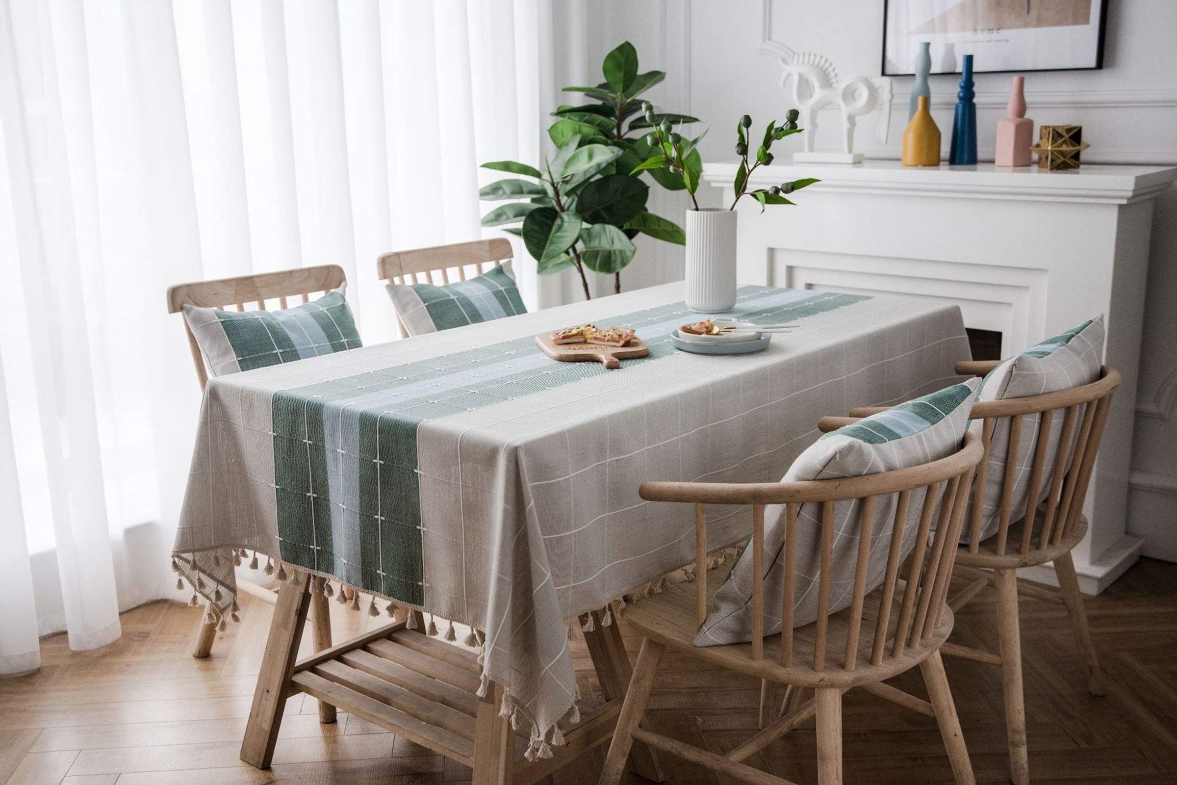 Nappe Rectangulaire 140x220 Couverture Moderne pour Table à Protéger