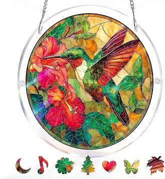 Acrylic Jigsaw Sun Catchers for Windows, Suncatcher Puzzle Window Hanging
